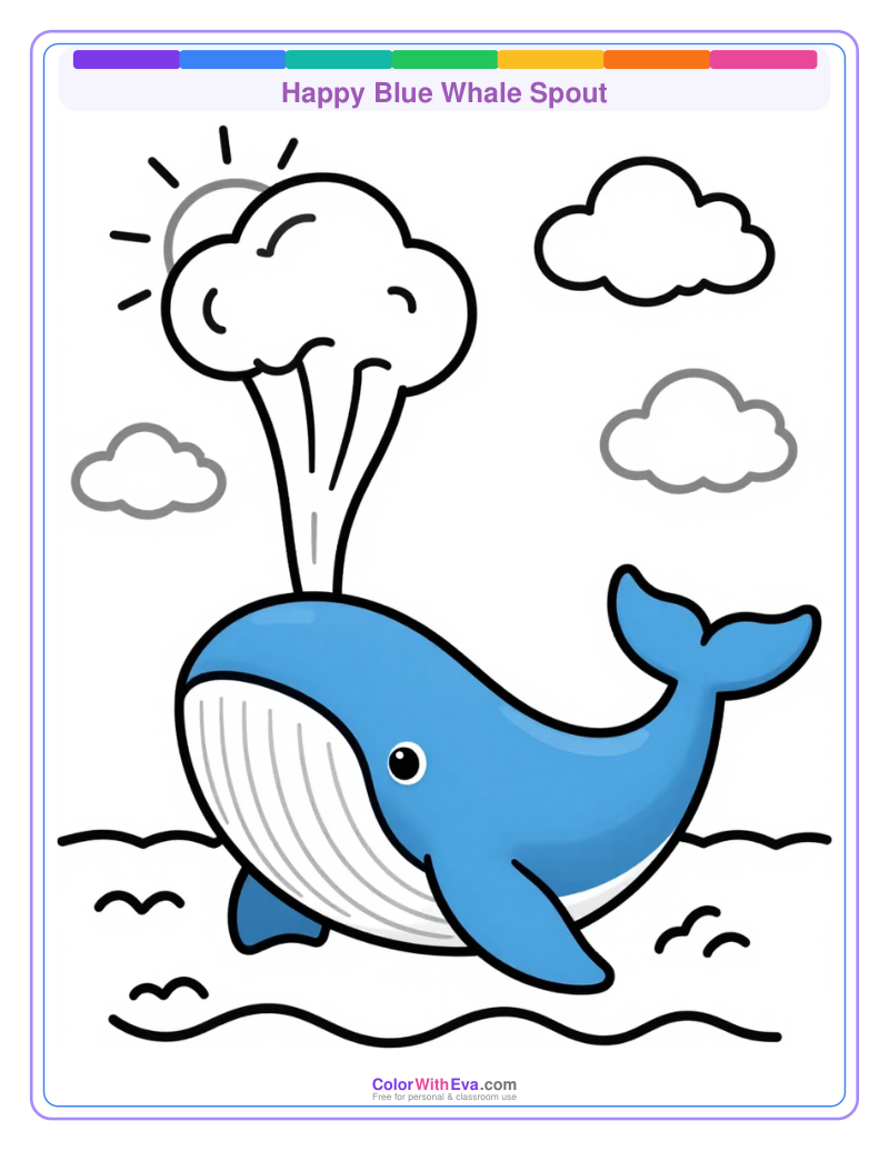 Happy Blue Whale Spout preview