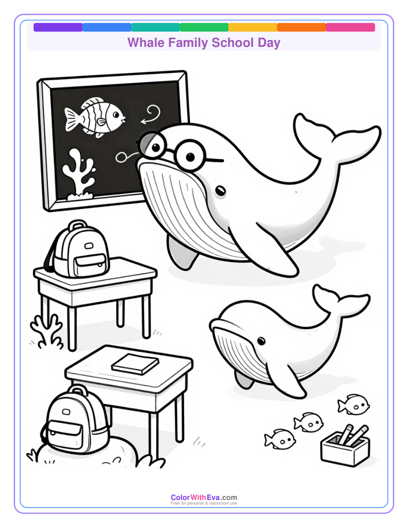 Whale Family School Day thumbnail