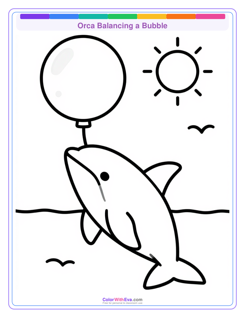Orca Balancing a Bubble preview