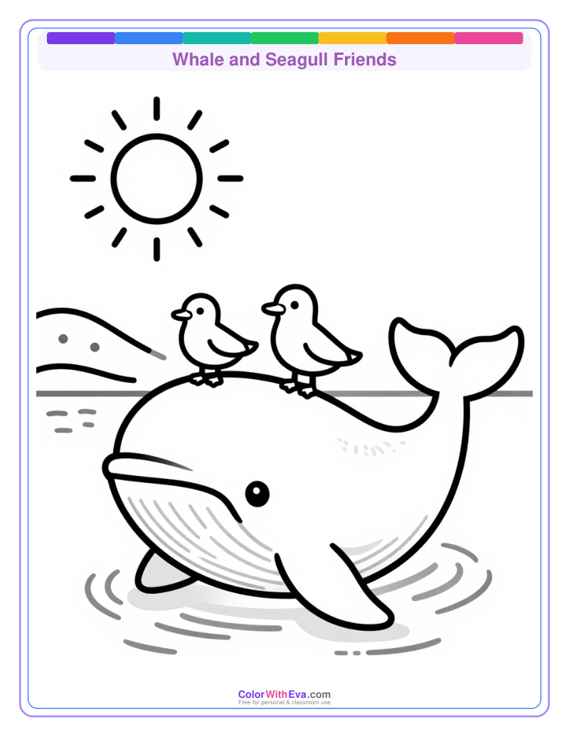 Whale and Seagull Friends preview