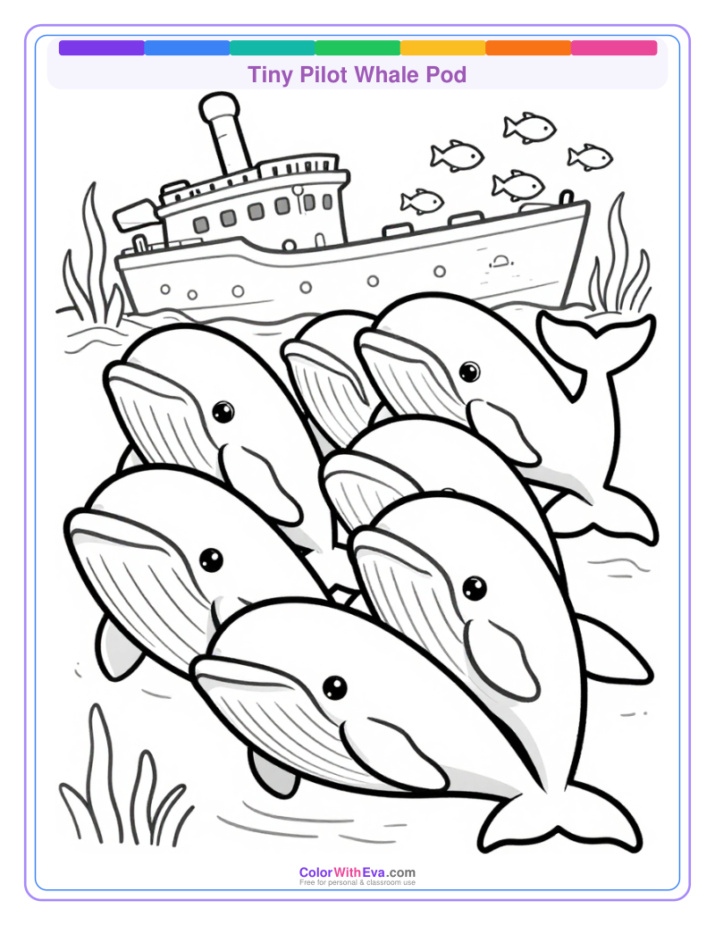 Tiny Pilot Whale Pod preview