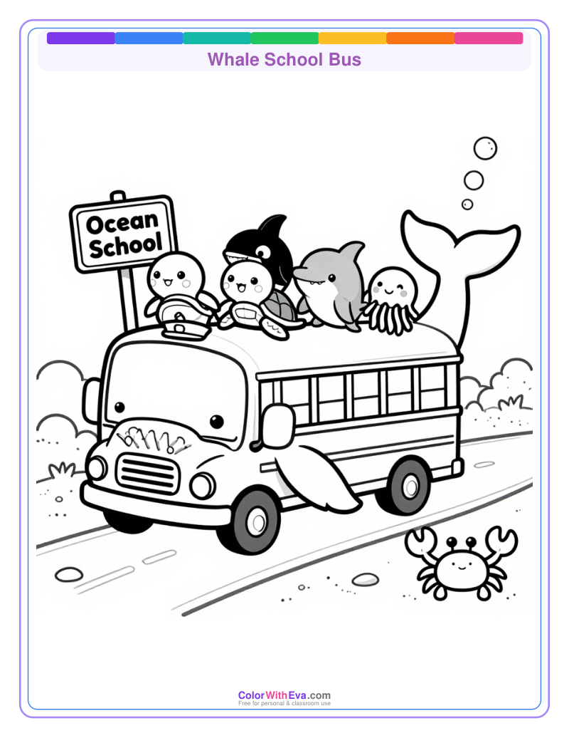 Whale School Bus preview