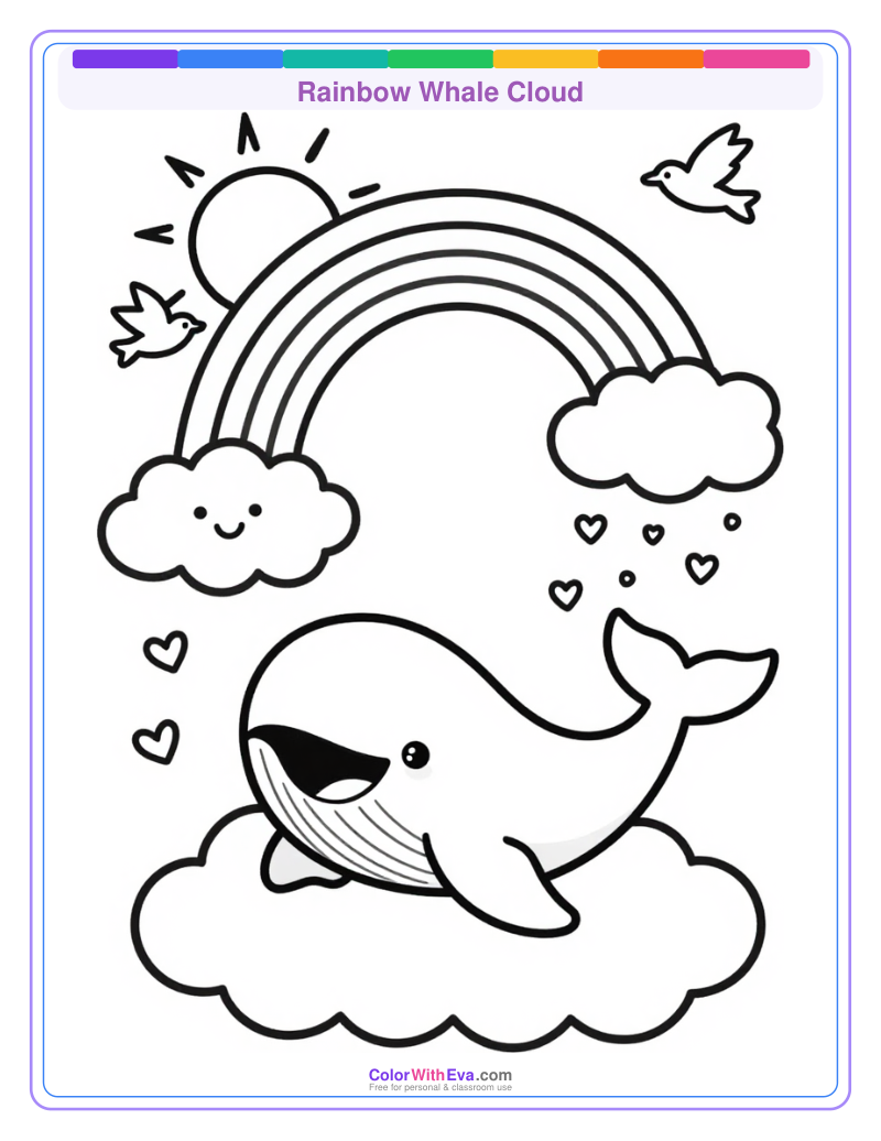 Rainbow Whale Cloud thumbnail