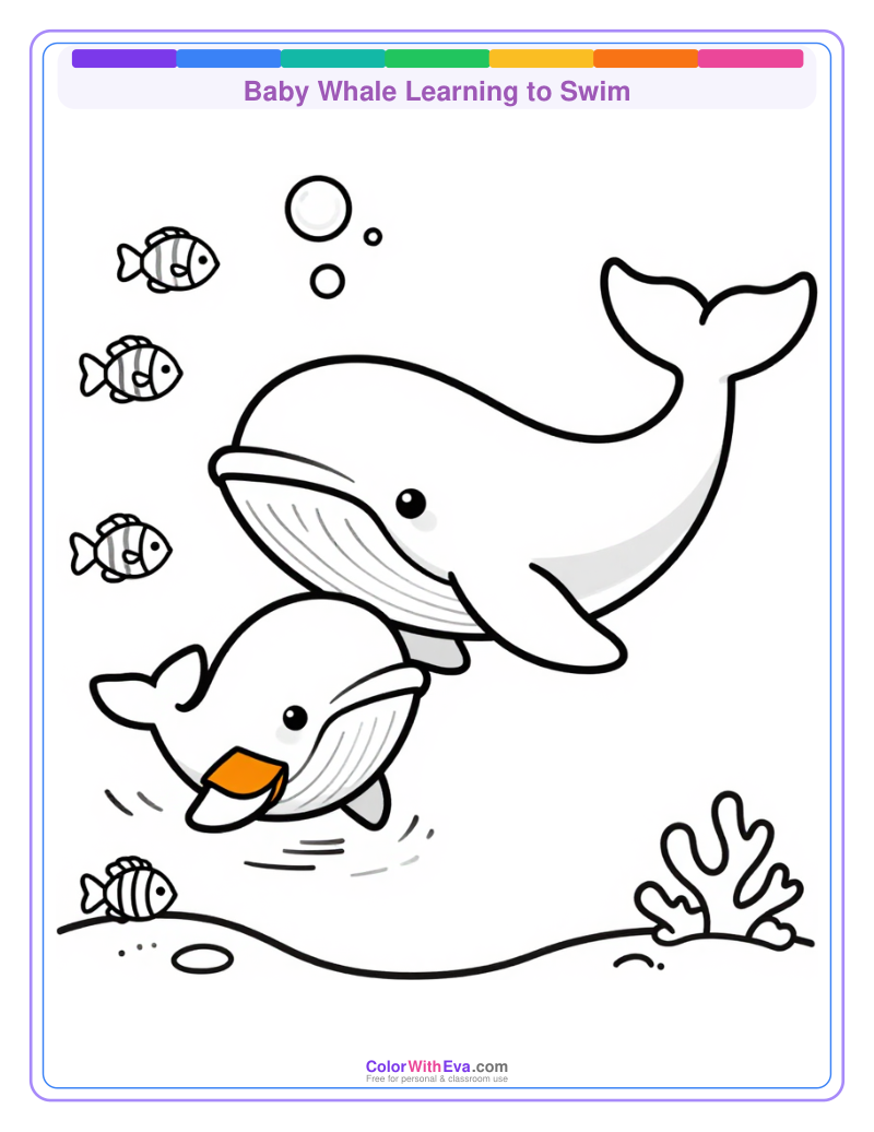 Baby Whale Learning to Swim thumbnail