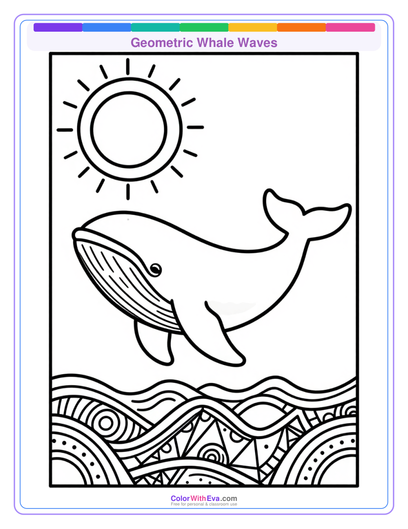 Geometric Whale Waves preview