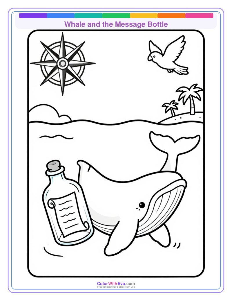 Whale and the Message Bottle preview