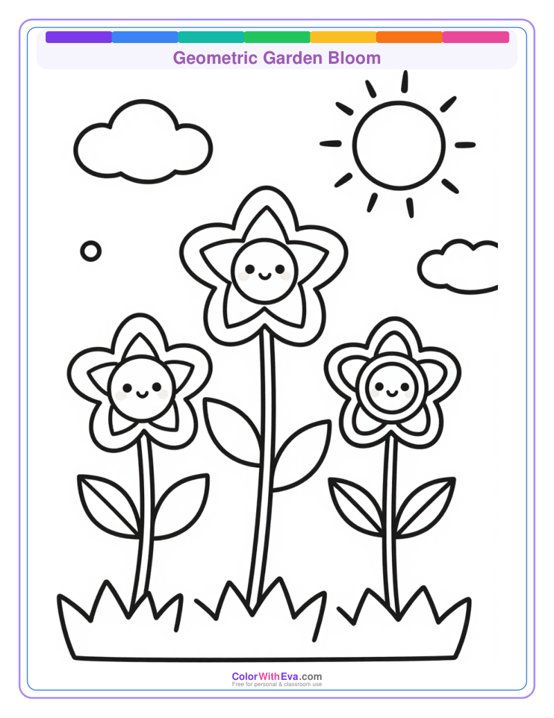 Geometric Garden Bloom preview