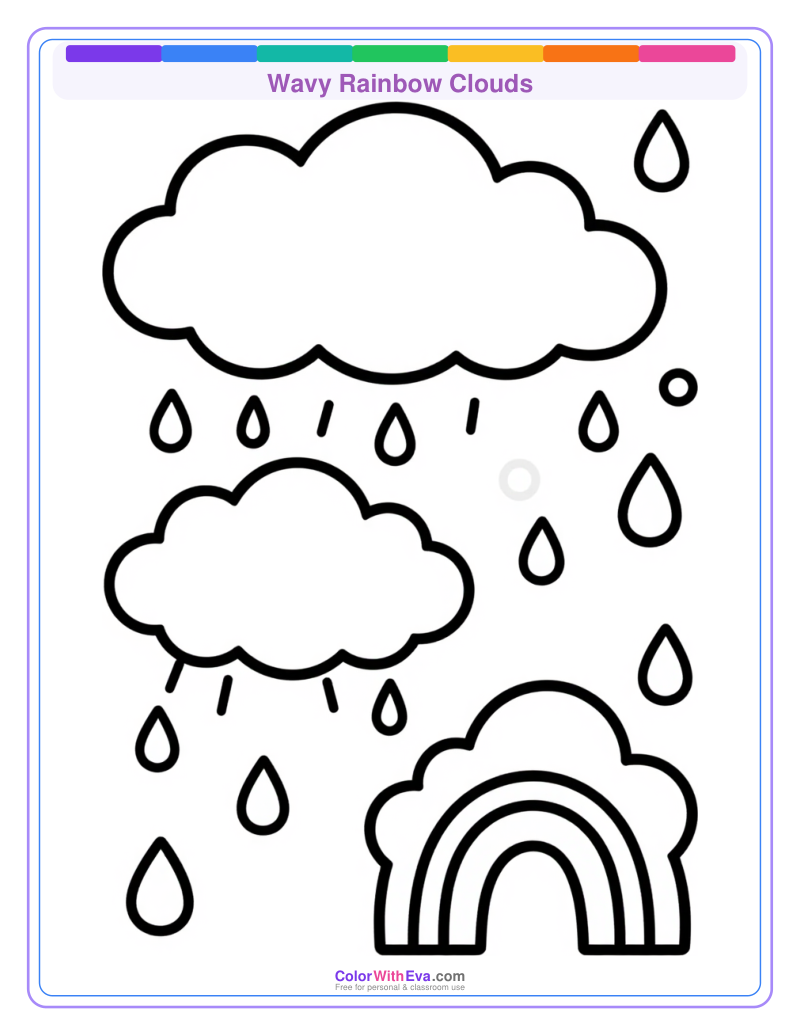 Wavy Rainbow Clouds preview