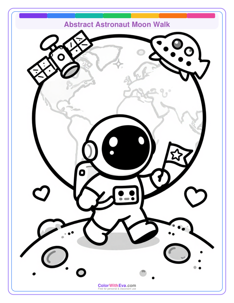 Abstract Astronaut Moon Walk thumbnail