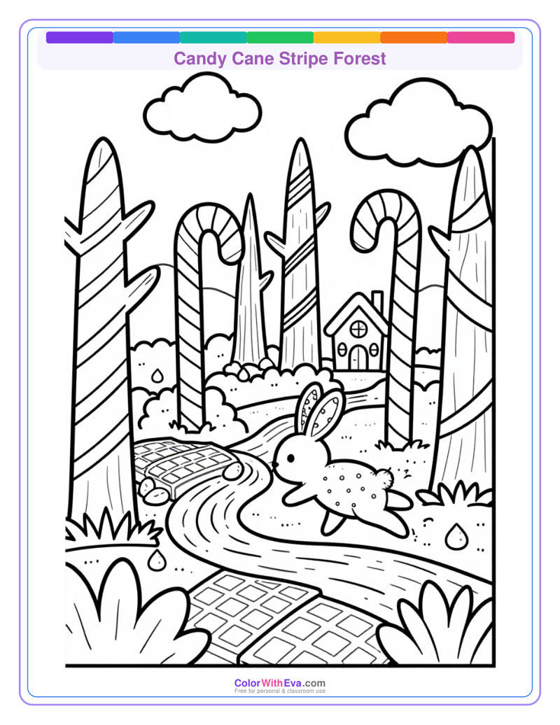 Candy Cane Stripe Forest thumbnail