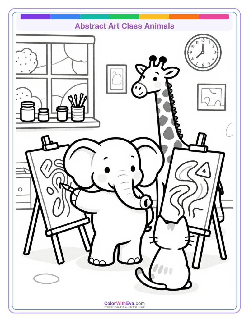 Abstract Art Class Animals thumbnail