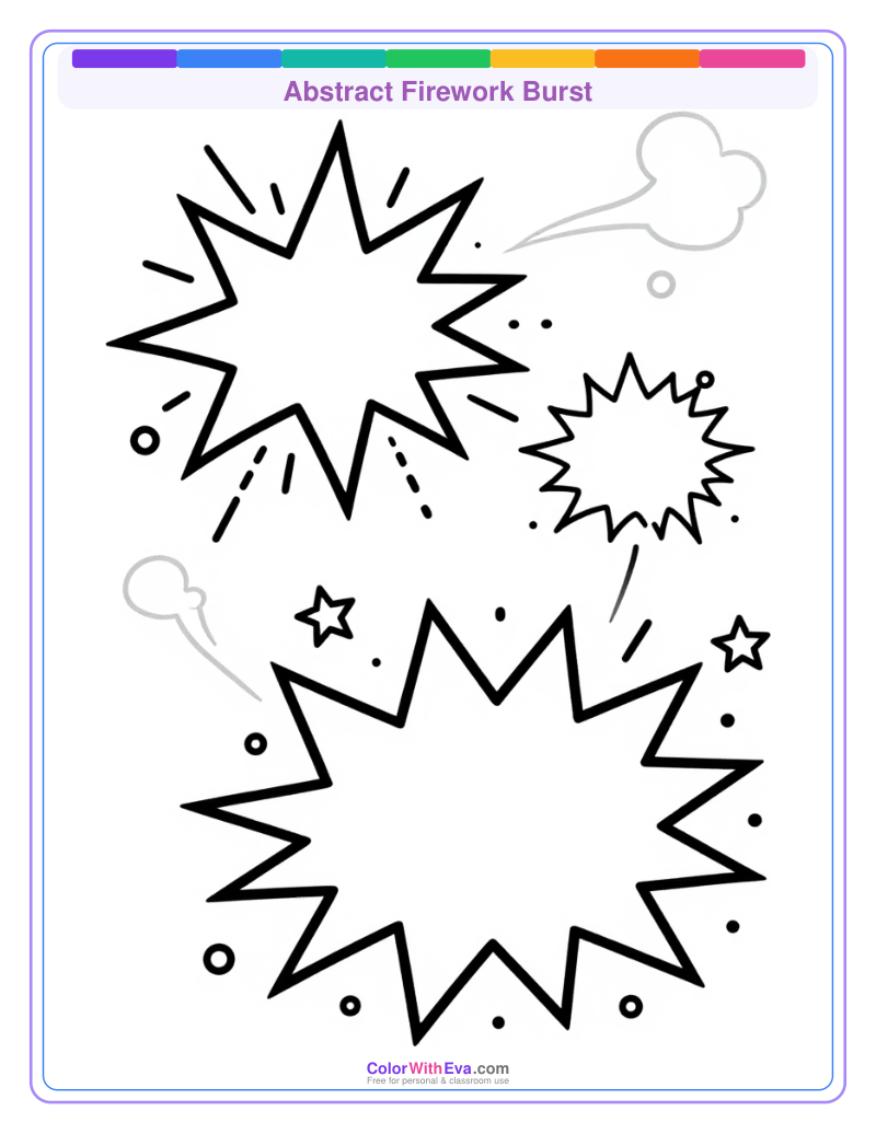 Abstract Firework Burst preview