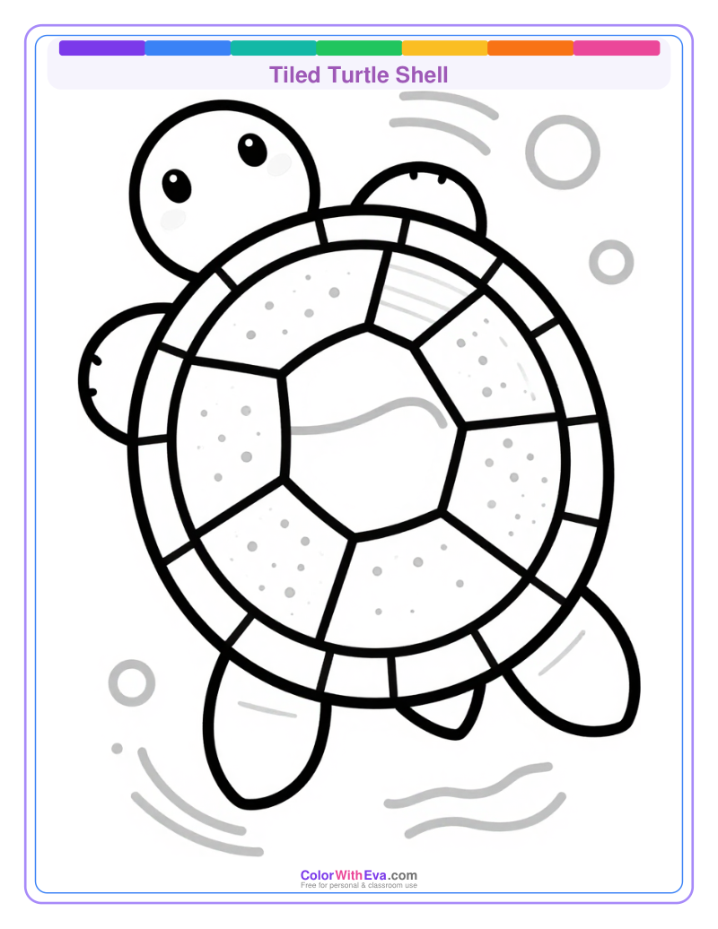 Tiled Turtle Shell preview