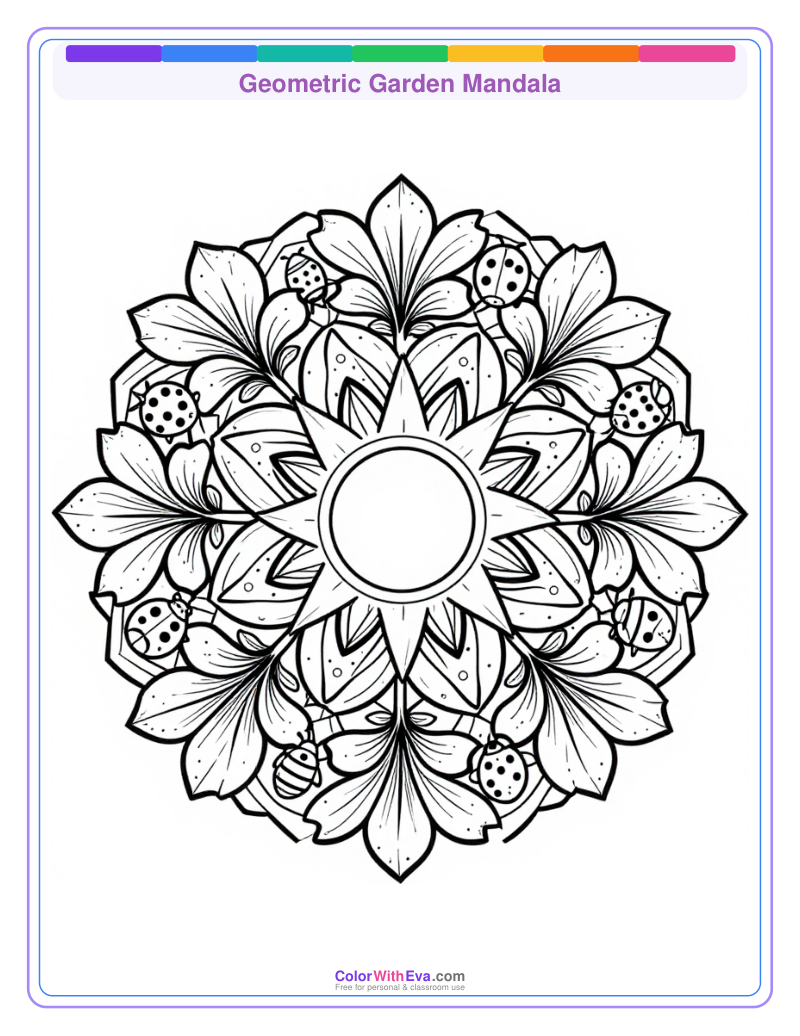 Geometric Garden Mandala thumbnail