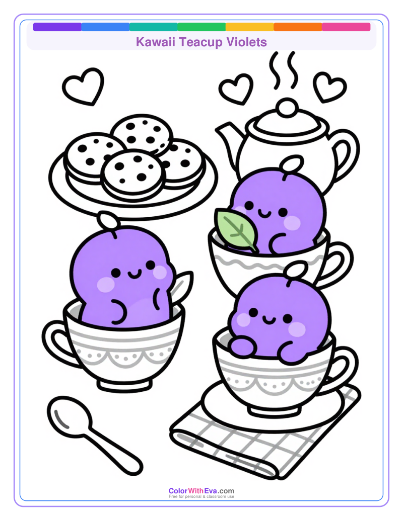 Kawaii Teacup Violets thumbnail