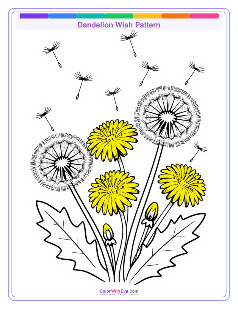 Dandelion Wish Pattern preview