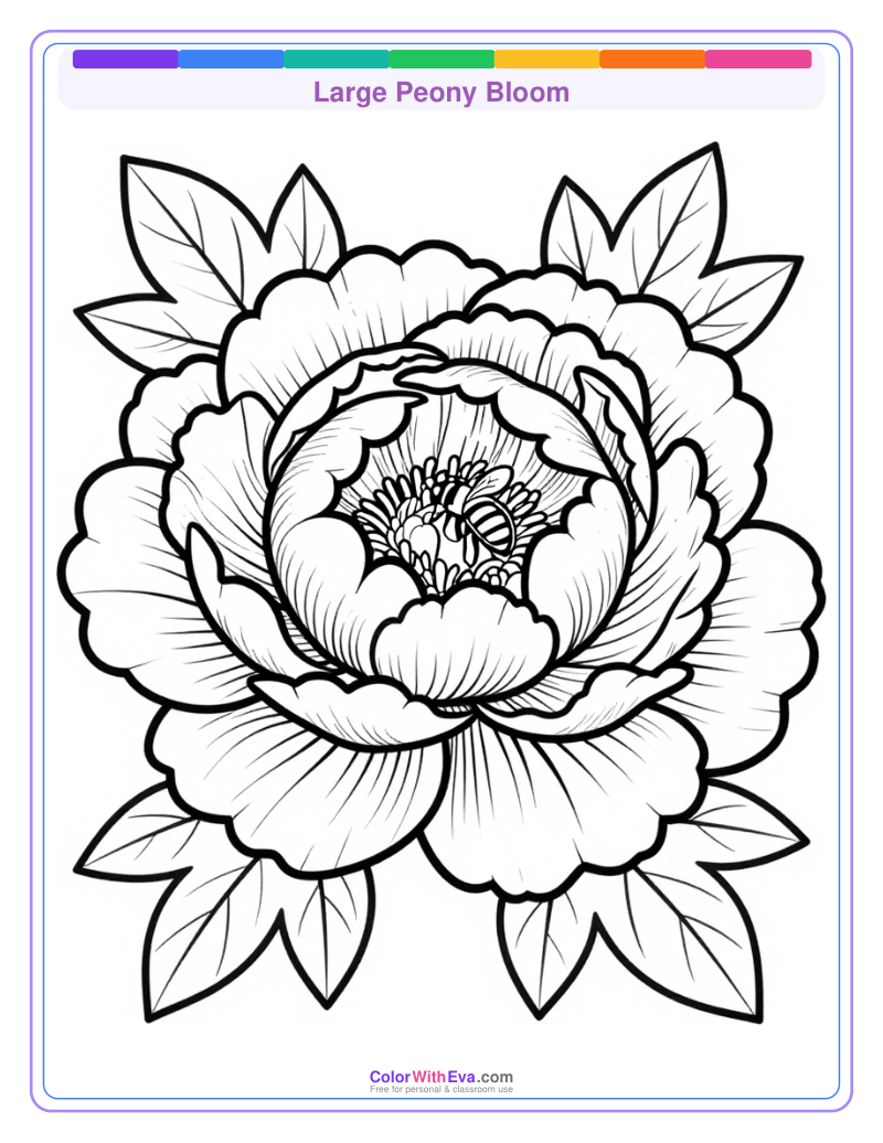 Large Peony Bloom preview