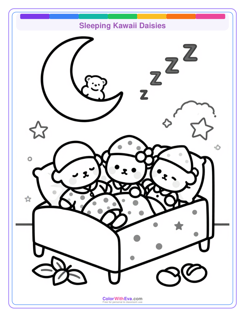 Sleeping Kawaii Daisies thumbnail