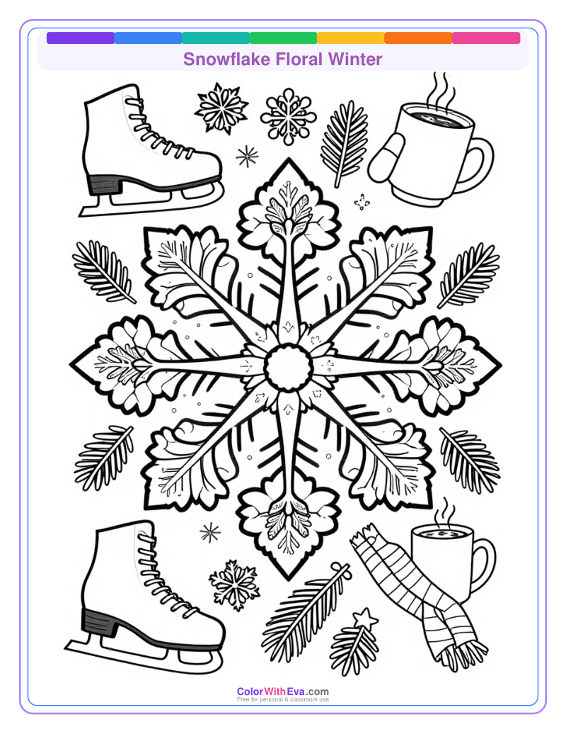 Snowflake Floral Winter thumbnail