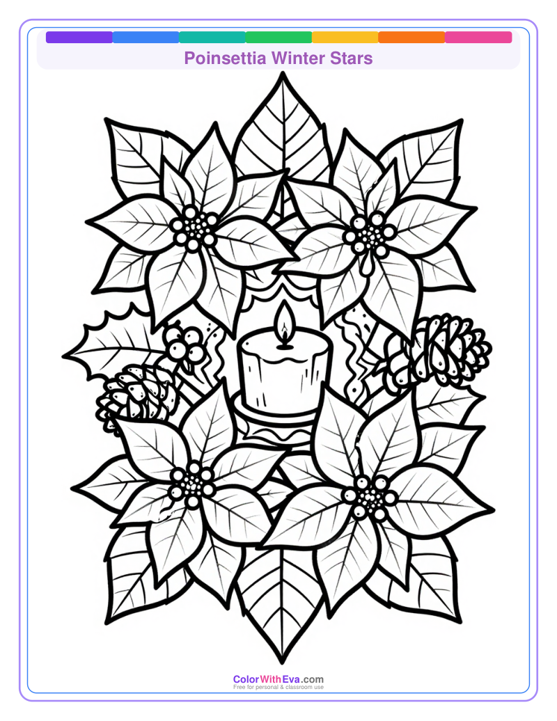 Poinsettia Winter Stars preview