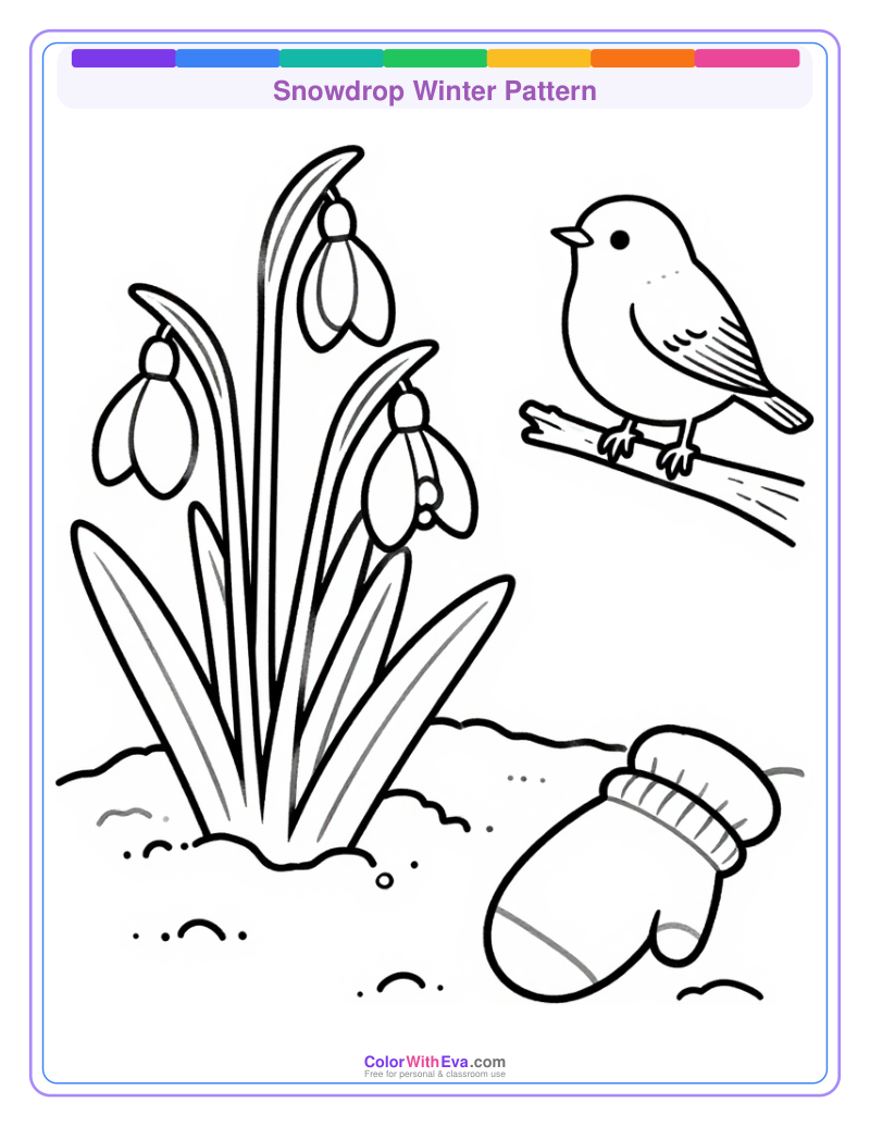 Snowdrop Winter Pattern preview