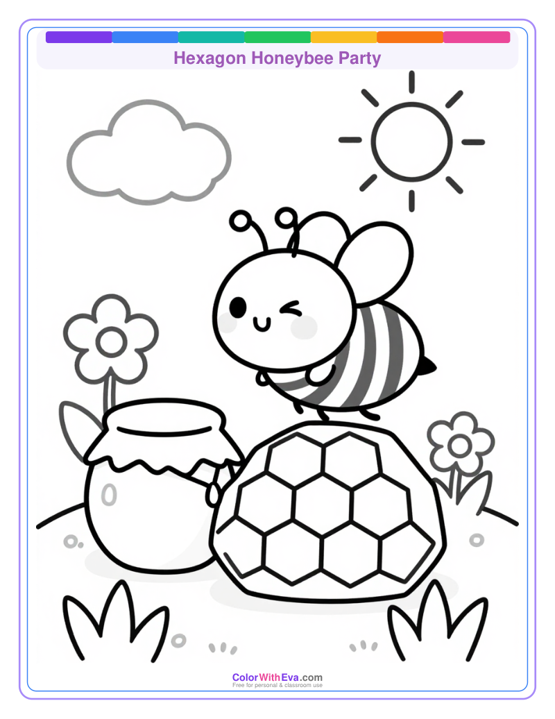 Hexagon Honeybee Party thumbnail