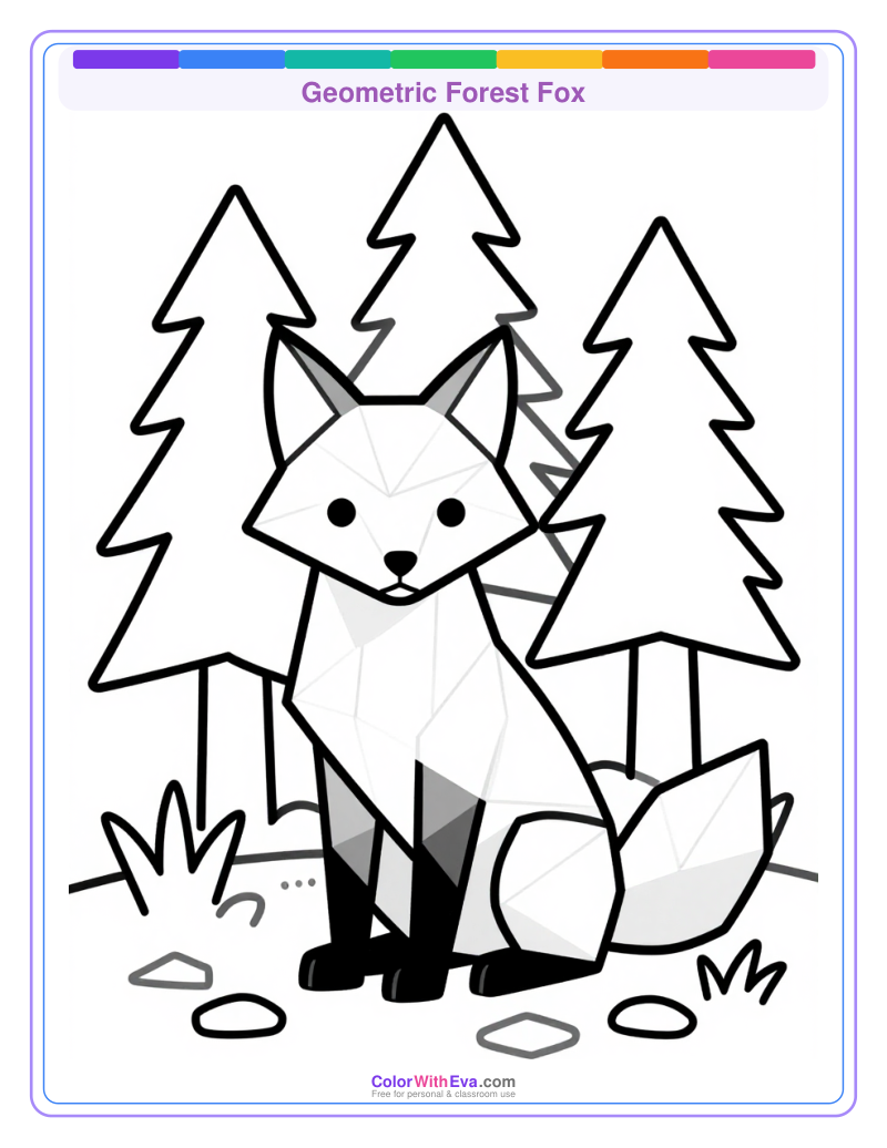 Geometric Forest Fox preview