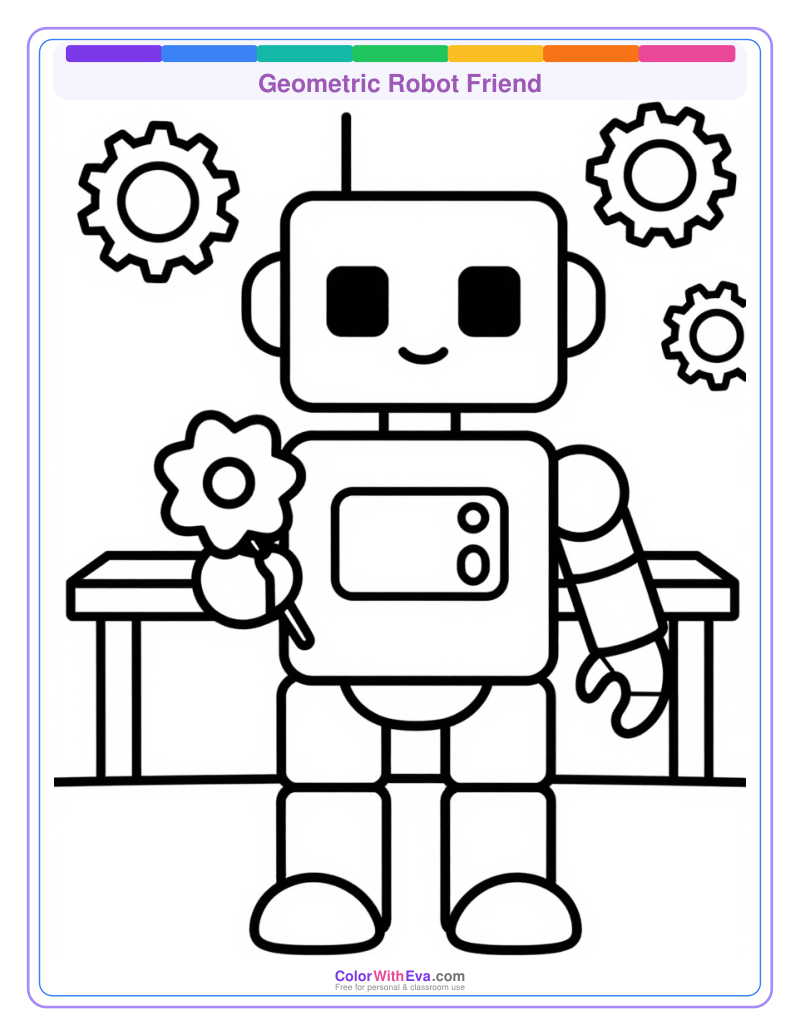 Geometric Robot Friend preview