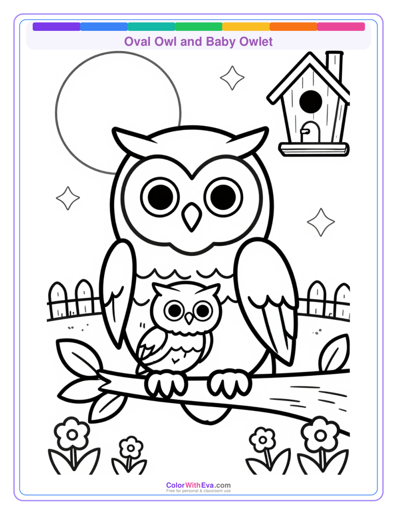 Oval Owl and Baby Owlet thumbnail