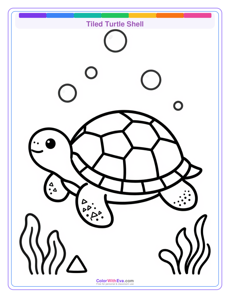 Tiled Turtle Shell preview