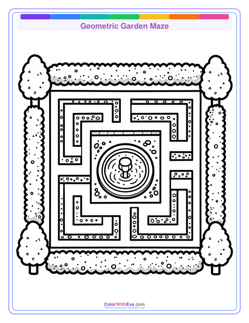 Geometric Garden Maze preview