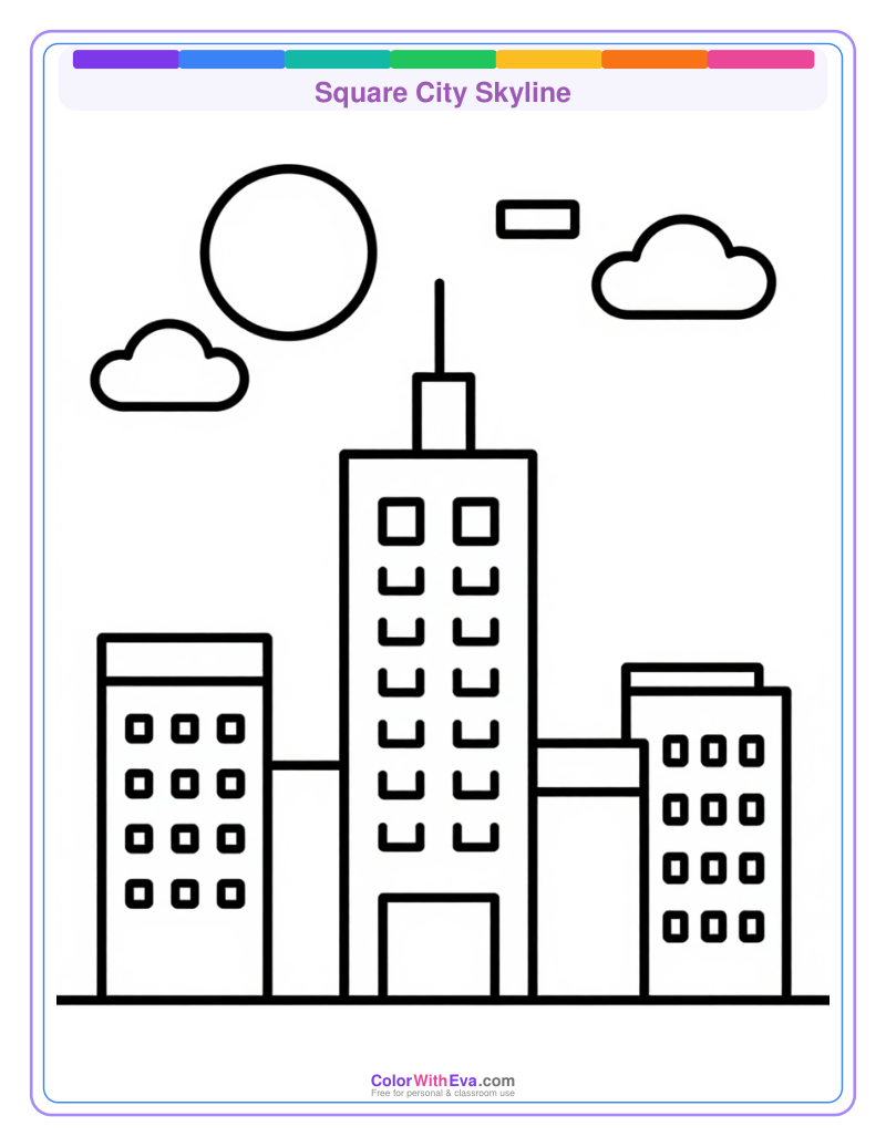 Square City Skyline preview