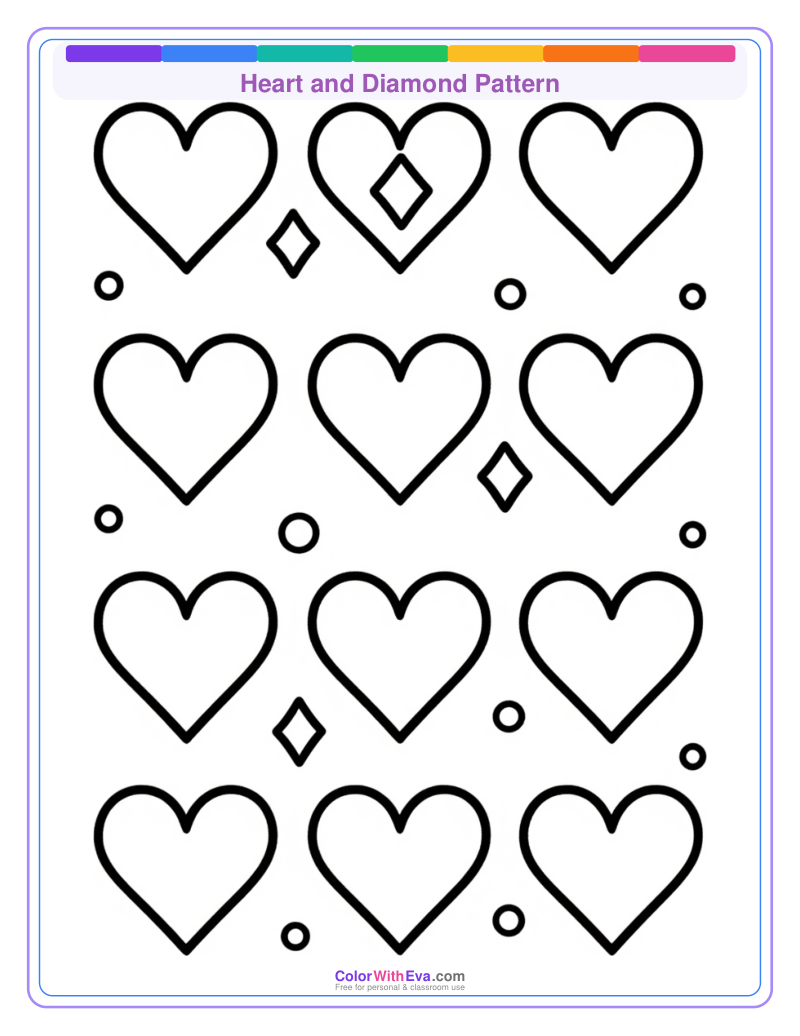 Heart and Diamond Pattern preview