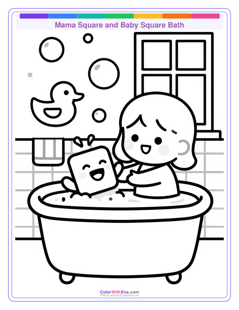 Mama Square and Baby Square Bath thumbnail