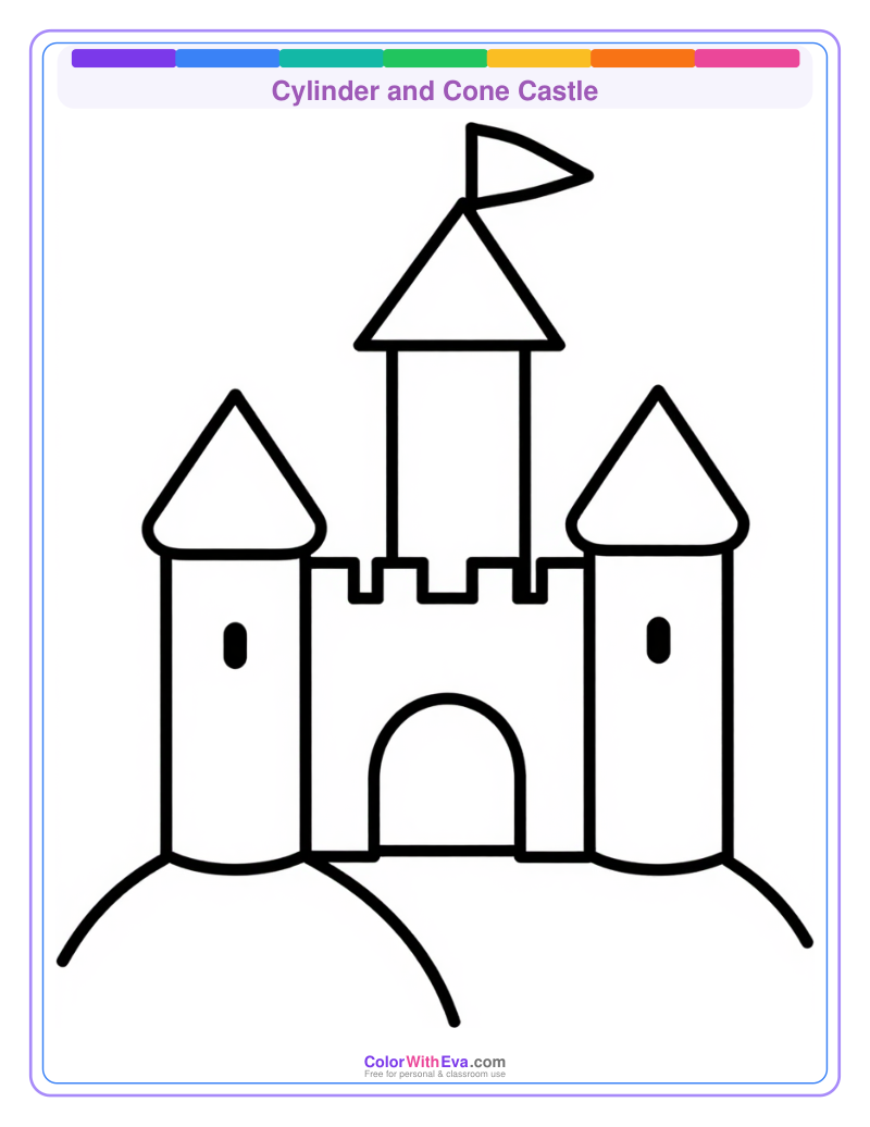 Cylinder and Cone Castle preview
