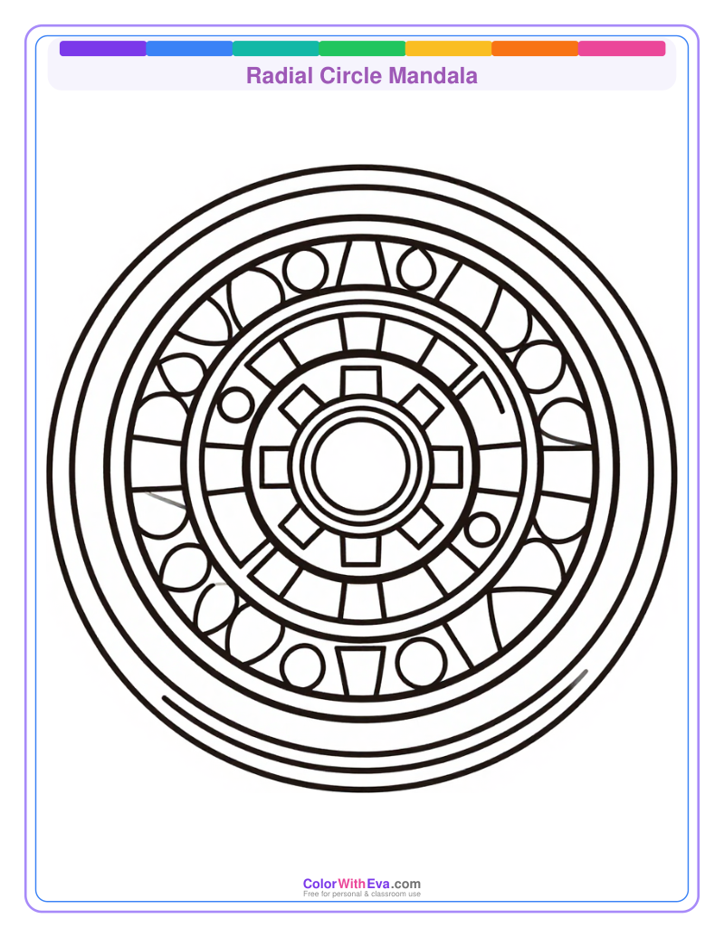Radial Circle Mandala preview