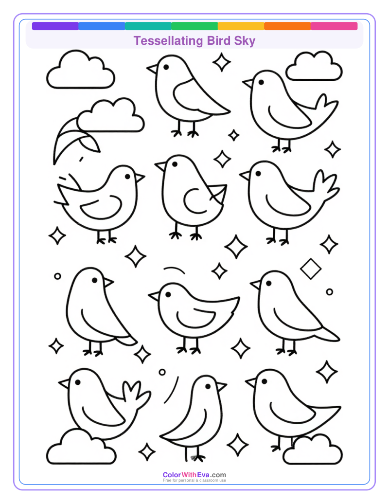 Tessellating Bird Sky preview