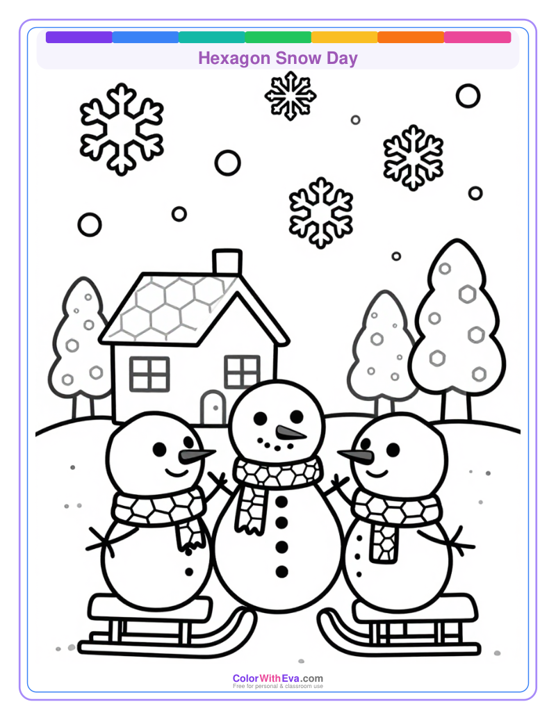 Hexagon Snow Day thumbnail