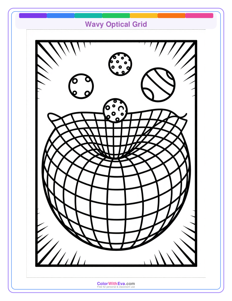 Wavy Optical Grid preview