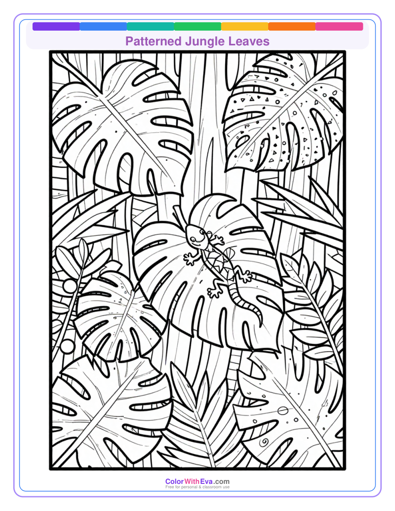 Patterned Jungle Leaves preview