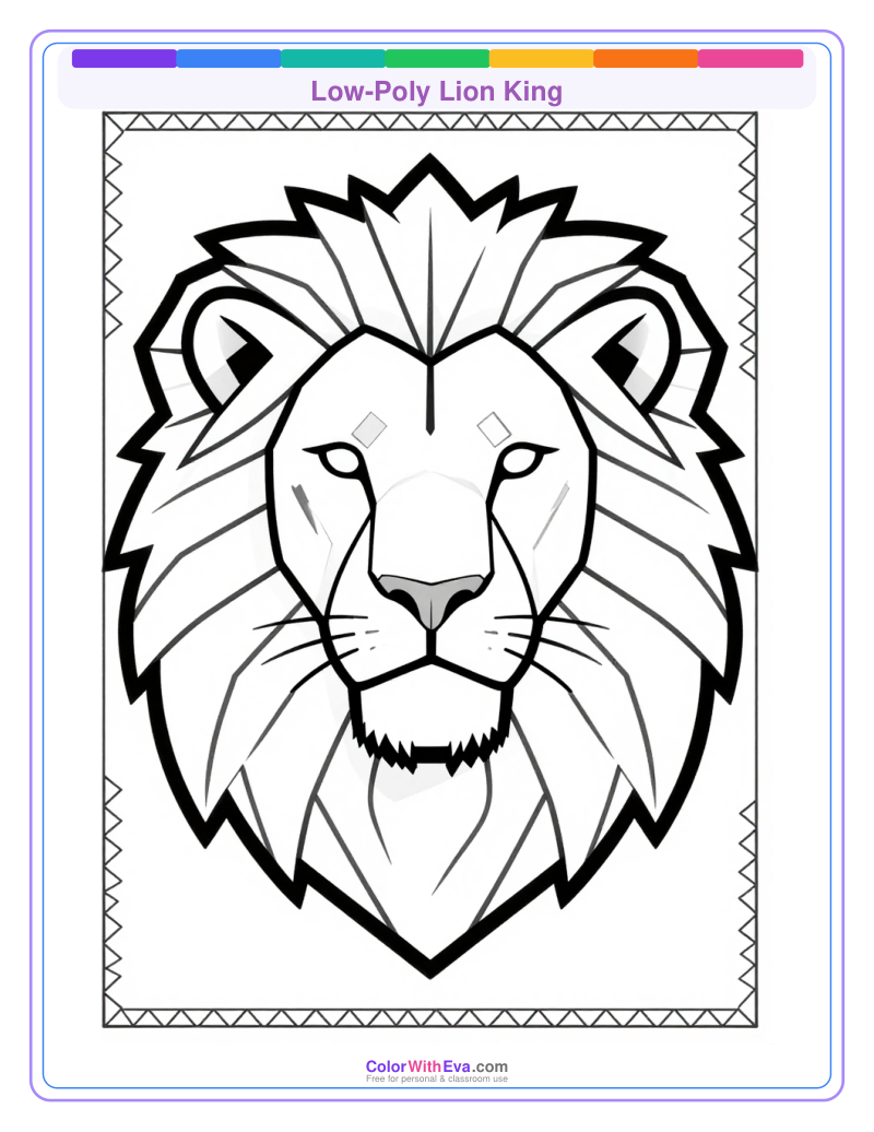 Low-Poly Lion King preview