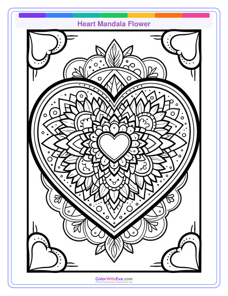 Heart Mandala Flower preview