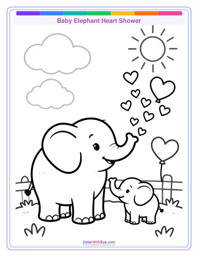 Baby Elephant Heart Shower thumbnail
