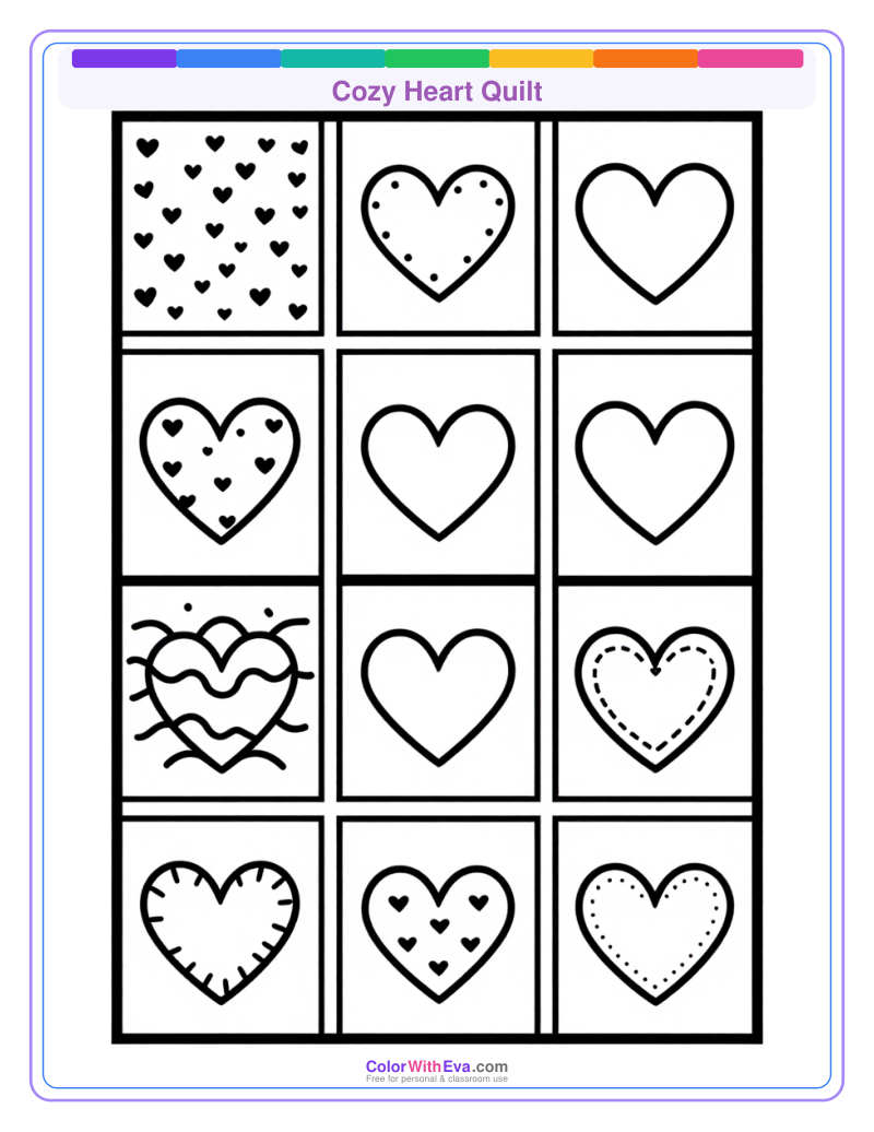 Cozy Heart Quilt preview