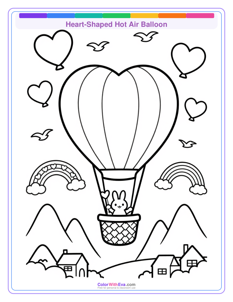 Heart-Shaped Hot Air Balloon preview
