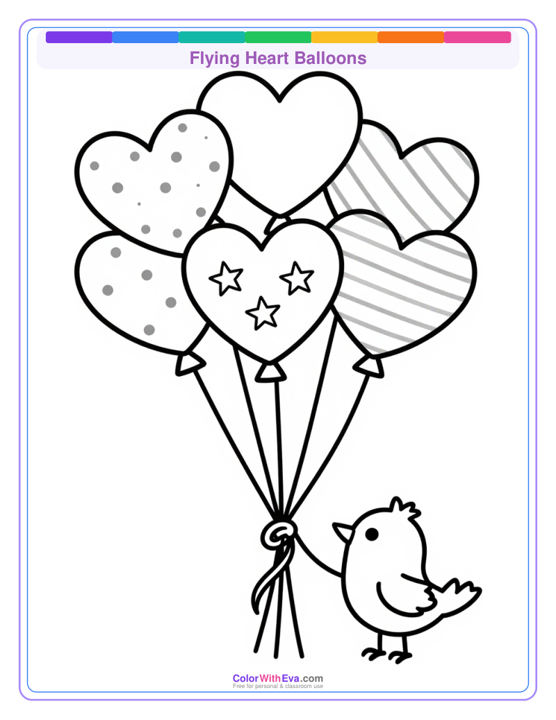 Flying Heart Balloons preview