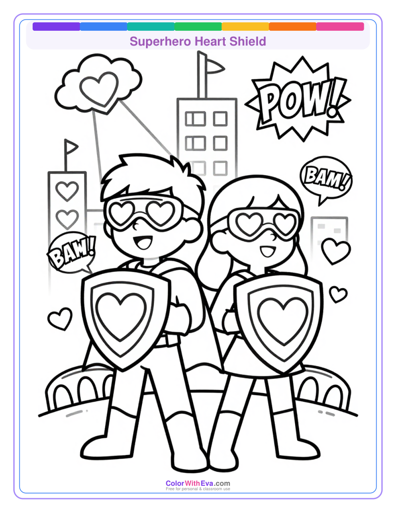Superhero Heart Shield thumbnail