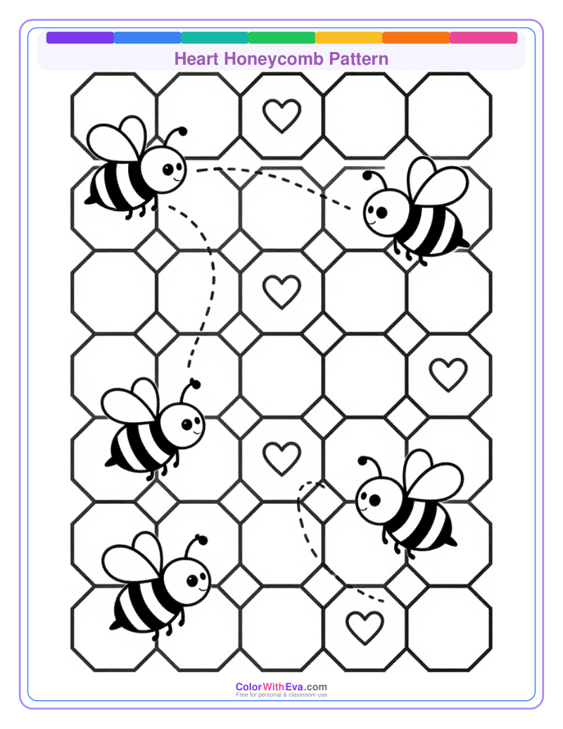 Heart Honeycomb Pattern preview