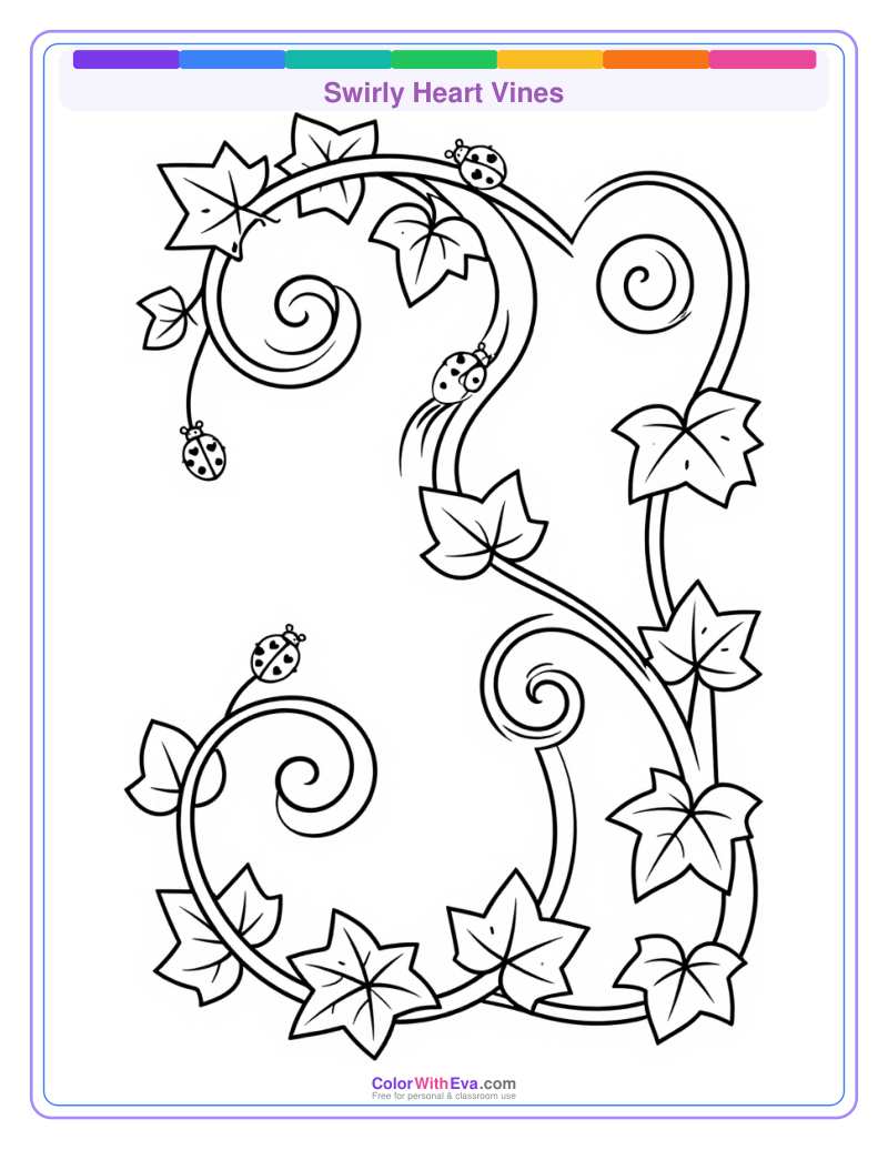Swirly Heart Vines preview