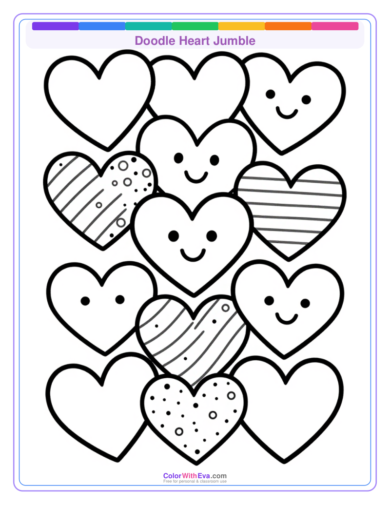 Doodle Heart Jumble preview